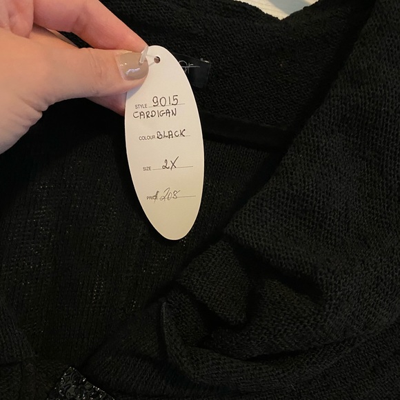 Jaskar NWT Black Cardigan - Picture 6 of 10